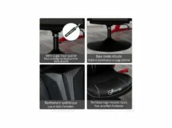 Fauteuil De Gaming Bicolore SPEED Noir & Gris -mobilier de bureau Shop siege de bureau 19164771