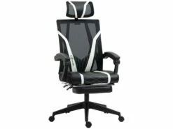 Fauteuil De Bureau Gamer STAN Noir Et Blanc