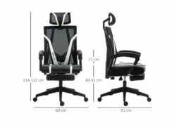 Fauteuil De Bureau Gamer STAN Noir Et Blanc -mobilier de bureau Shop siege de bureau 19164809