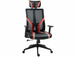 Fauteuil De Bureau Gamer CARMEN Rouge Et Noir