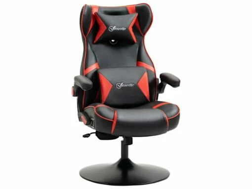 Fauteuil Gamer Haut-parleurs Intégrés MIAMI Noir Et Rouge -mobilier de bureau Shop siege de bureau 19165203
