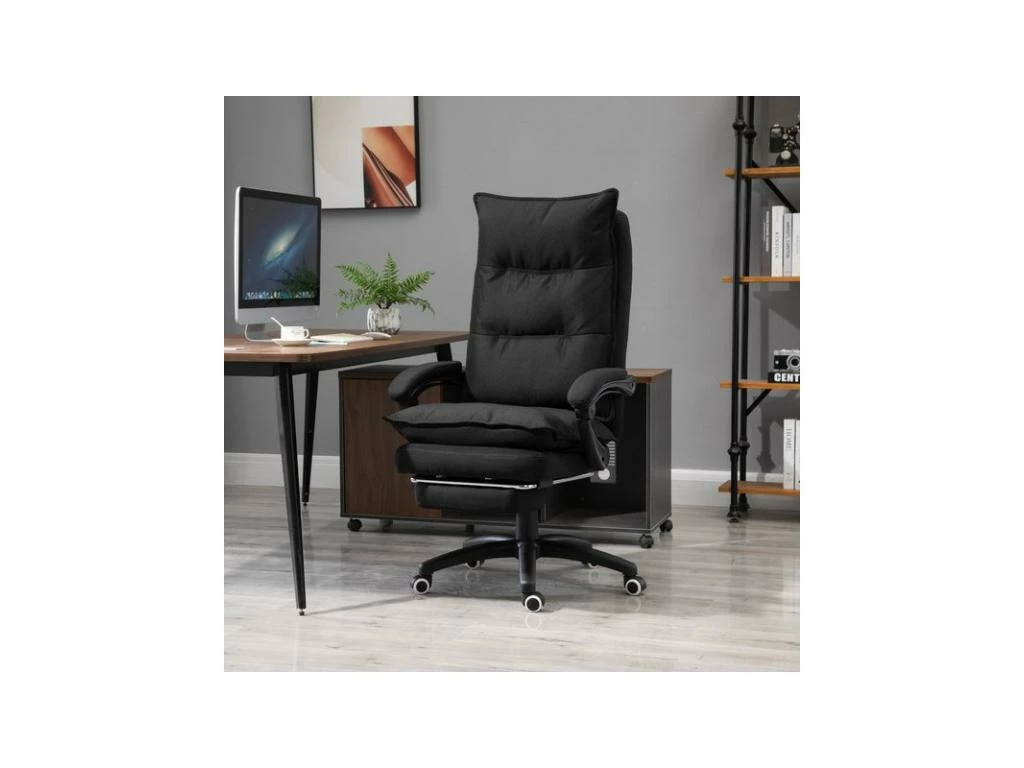 Fauteuil De Bureau Massant PRONTO Noir 2 Fauteuil De Bureau Massant PRONTO Noir – Image 2