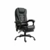 Fauteuil De Bureau Relaxant Massant BRANSON Noir