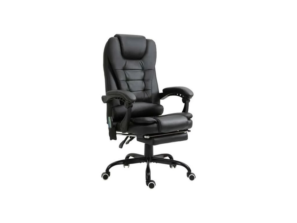 Fauteuil De Bureau Relaxant Massant BRANSON Noir 1 Fauteuil De Bureau Relaxant Massant BRANSON Noir