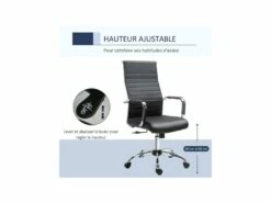 Fauteuil De Bureau PERRY Noir -mobilier de bureau Shop siege de bureau 19172085