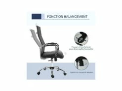 Fauteuil De Bureau PERRY Noir -mobilier de bureau Shop siege de bureau 19172087