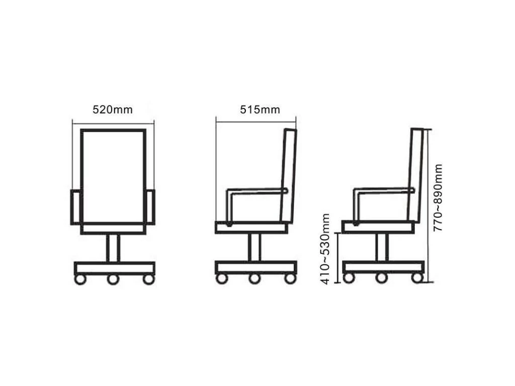 Chaise De Bureau Zoe Noire 4 Chaise De Bureau Zoe Noire – Image 4