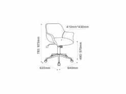 Chaise De Bureau Iris Gris Foncé -mobilier de bureau Shop siege de bureau 19172161