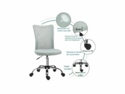 Chaise De Bureau LAMB Grise -mobilier de bureau Shop siege de bureau 19172383