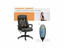 Fauteuil De Bureau Massant MASON Brun -mobilier de bureau Shop siege de bureau 19172407