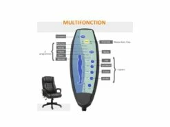 Fauteuil De Bureau Massant MASON Brun -mobilier de bureau Shop siege de bureau 19172409