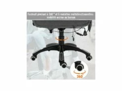 Fauteuil De Bureau Massant Maksym Gris Chiné -mobilier de bureau Shop siege de bureau 19172433