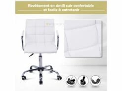 Chaise De Bureau WHITE Blanc -mobilier de bureau Shop siege de bureau 19172463