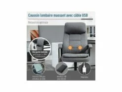 Fauteuil De Bureau Massant STEVE Gris -mobilier de bureau Shop siege de bureau 19172477