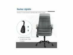 Fauteuil De Bureau Massant STEVE Gris -mobilier de bureau Shop siege de bureau 19172479