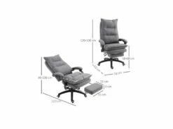 Fauteuil De Bureau JONAS Gris -mobilier de bureau Shop siege de bureau 19172511