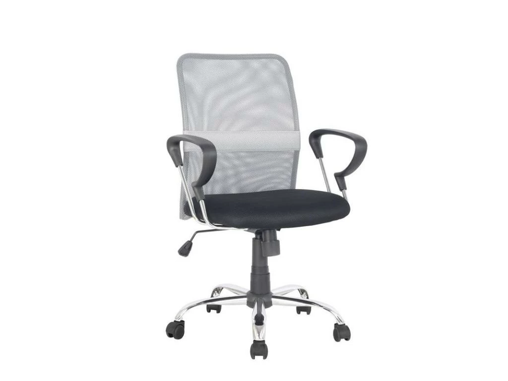 Chaise De Bureau Pivotante Santi Grise/Noire 1 Chaise De Bureau Pivotante Santi Grise/Noire