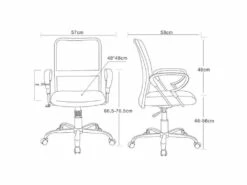 Chaise De Bureau Pivotante Santi Grise/Noire 7 Chaise De Bureau Pivotante Santi Grise/Noire -mobilier de bureau Shop siege de bureau 19172625