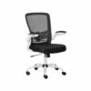 Chaise De Bureau LILOO Noire Et Blanche