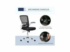 Chaise De Bureau LILOO Noire Et Blanche -mobilier de bureau Shop siege de bureau 19172637