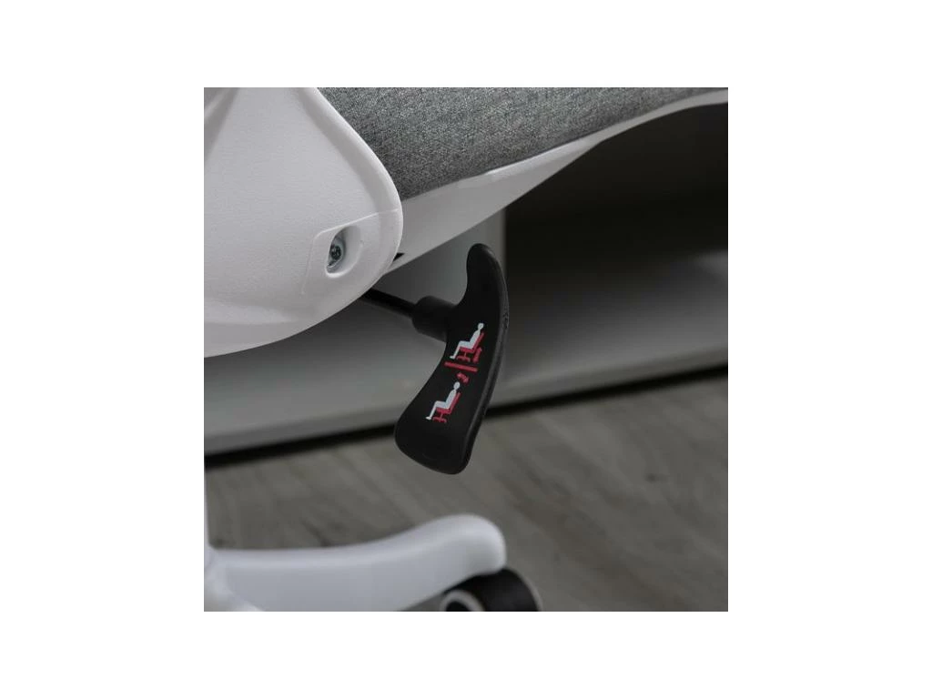 Chaise De Bureau VADIM Grise Et Blanche 7 Chaise De Bureau VADIM Grise Et Blanche – Image 7