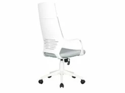 Chaise De Bureau Moderna Tissu Grise/Blanche -mobilier de bureau Shop siege de bureau 19172815