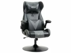 Fauteuil Gaming Réglable BRUCE Gris Et Noir