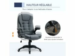 Fauteuil De Bureau ANDREW Lin Gris -mobilier de bureau Shop siege de bureau 19173027