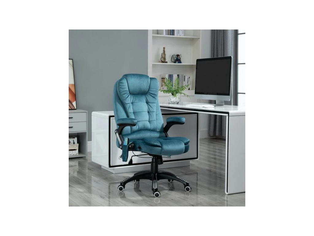 Fauteuil De Bureau Massant FORD Bleu 2 Fauteuil De Bureau Massant FORD Bleu – Image 2