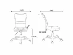 Chaise De Bureau Flo Noire -mobilier de bureau Shop siege de bureau 19173147