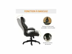 Fauteuil De Bureau Massant MAYOR Noir -mobilier de bureau Shop siege de bureau 19173343