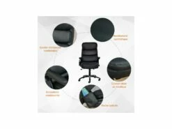 Fauteuil De Bureau Massant MAYOR Noir -mobilier de bureau Shop siege de bureau 19173345