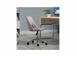 Chaise De Bureau Design Charlotte Rose Poudré -mobilier de bureau Shop siege de bureau 19173363