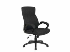 Chaise De Bureau Paras Tissu Noire