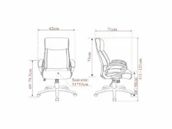 Chaise De Bureau Paras Tissu Noire 7 Chaise De Bureau Paras Tissu Noire -mobilier de bureau Shop siege de bureau 19173511