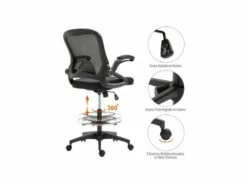 Fauteuil De Bureau Assise Haute Jenny Noir -mobilier de bureau Shop siege de bureau 19173795