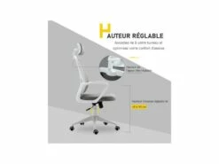 Fauteuil De Bureau SMART Velours Gris -mobilier de bureau Shop siege de bureau 19173977