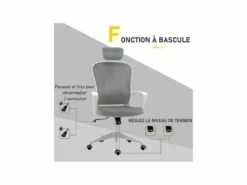 Fauteuil De Bureau SMART Velours Gris -mobilier de bureau Shop siege de bureau 19173985