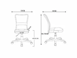 Chaise De Bureau Flo Bleue -mobilier de bureau Shop siege de bureau 19174053