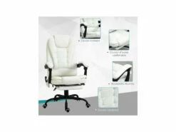 Fauteuil De Bureau BOSS Blanc -mobilier de bureau Shop siege de bureau 19174215