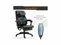Fauteuil De Bureau Relaxant VADOR Noir -mobilier de bureau Shop siege de bureau 19174259