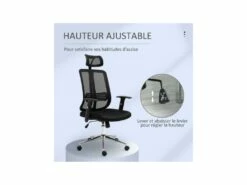 Fauteuil De Bureau KOREY Noir -mobilier de bureau Shop siege de bureau 19174285