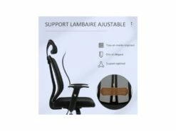 Fauteuil De Bureau KOREY Noir -mobilier de bureau Shop siege de bureau 19174289