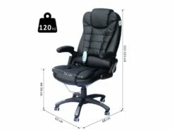 Fauteuil De Bureau Massant Baly Noir -mobilier de bureau Shop siege de bureau 19174303