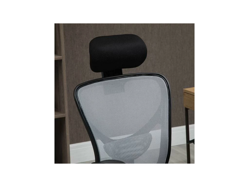 Fauteuil De Bureau GUS Gris Et Noir 5 Fauteuil De Bureau GUS Gris Et Noir – Image 5