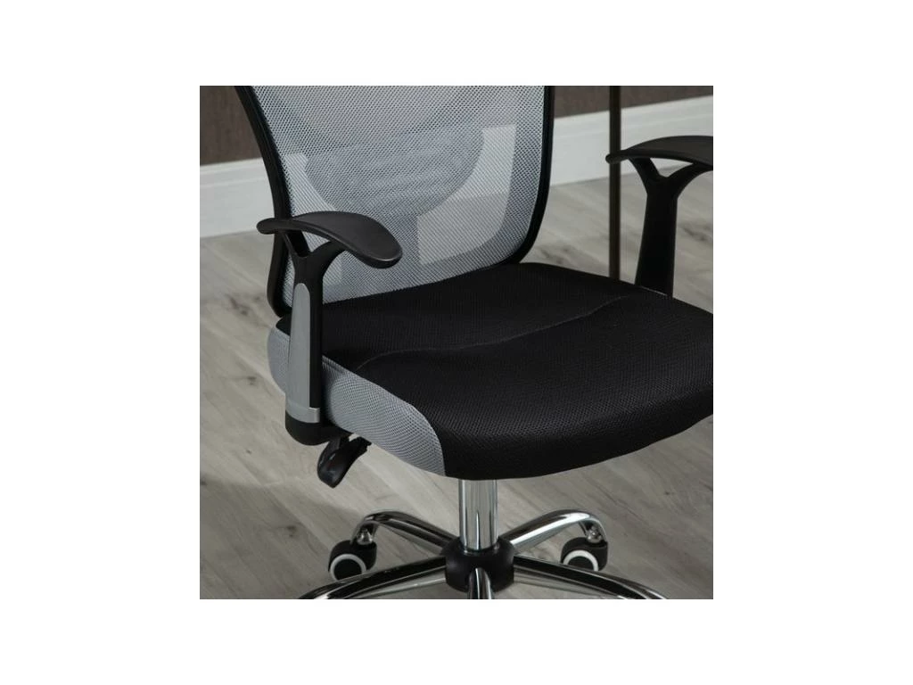 Fauteuil De Bureau GUS Gris Et Noir 6 Fauteuil De Bureau GUS Gris Et Noir – Image 6