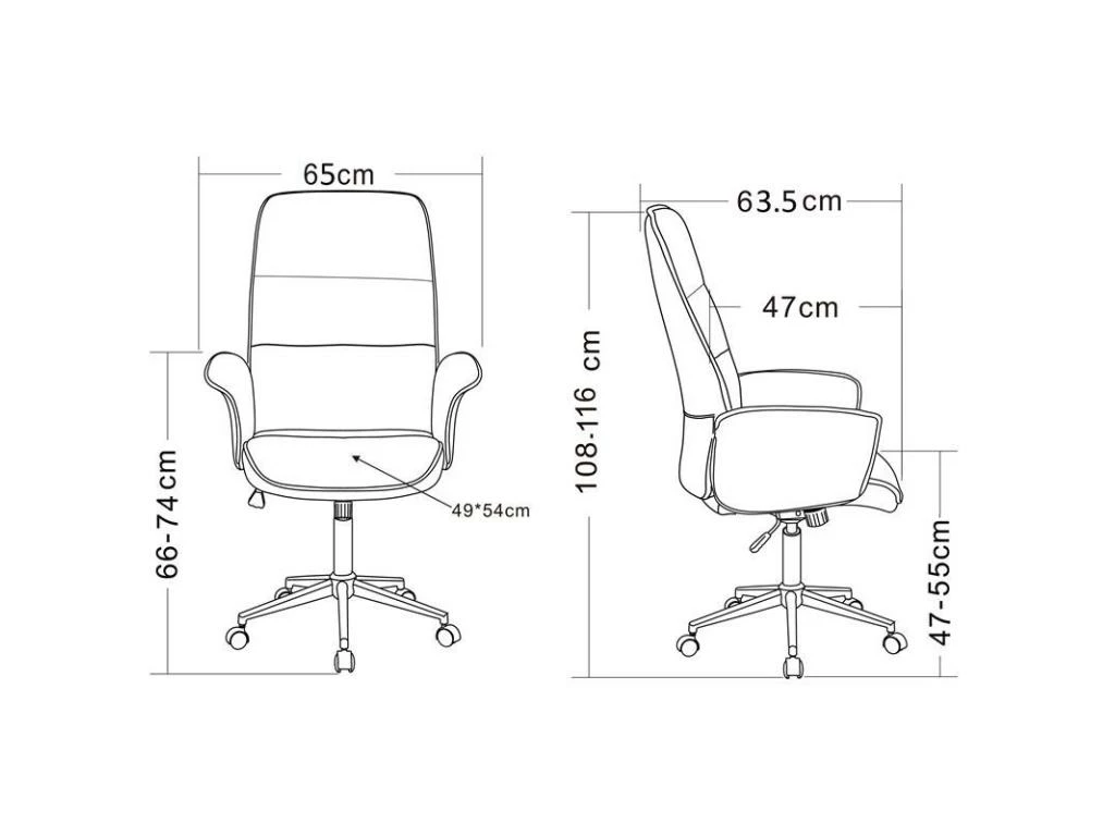 Chaise De Bureau Jary 2 Grise 5 Chaise De Bureau Jary 2 Grise – Image 5
