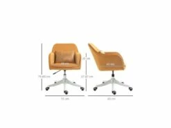 Chaise De Bureau Massante INES Jaune D'or -mobilier de bureau Shop siege de bureau 19174759