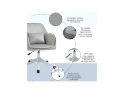 Chaise De Bureau FACTORY Gris Clair -mobilier de bureau Shop siege de bureau 19174797