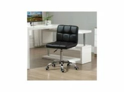 Chaise De Bureau Capitonnée BARFLY Noire -mobilier de bureau Shop siege de bureau 19174865